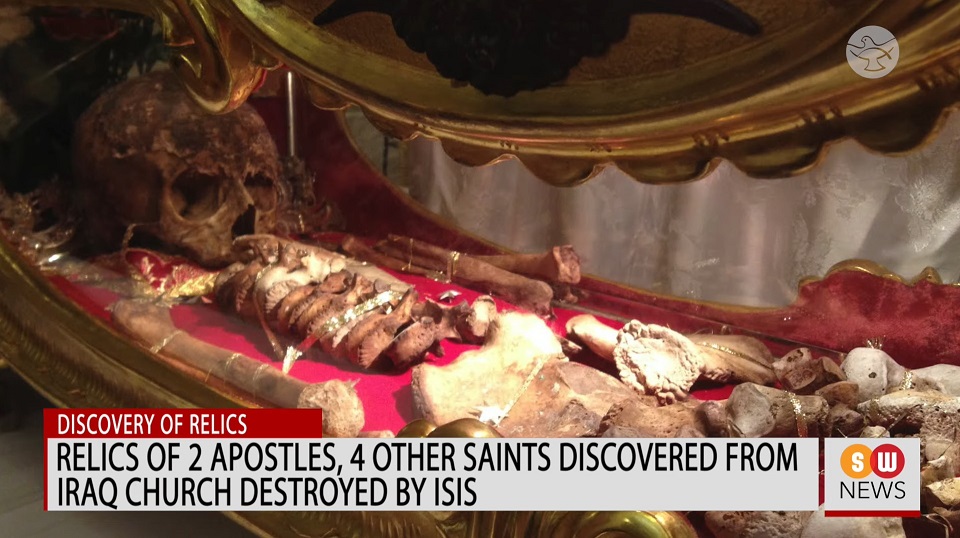 Tìm thấy nhiều thánh tích Kitô giáo thời sơ khai trong ngôi nhà thờ bị hư hại ở Mosul (Iraq)