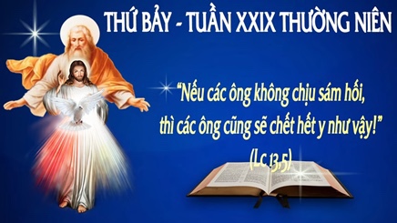 Suy niệm Thứ Bảy Tuần XXIX Thường Niên: Không sám hối sẽ chết
