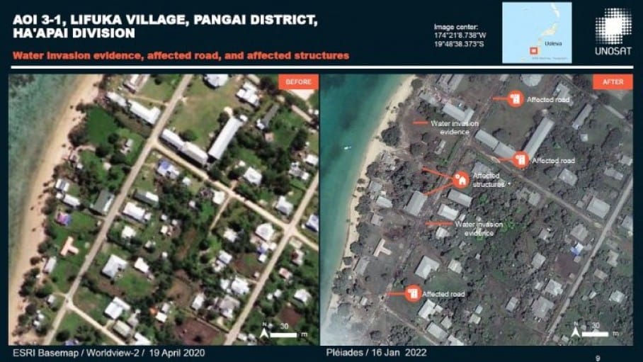 satelliteimageryshowstheextentofthedamageontonga satelliteimageryshowstheextentofthedamageontonga