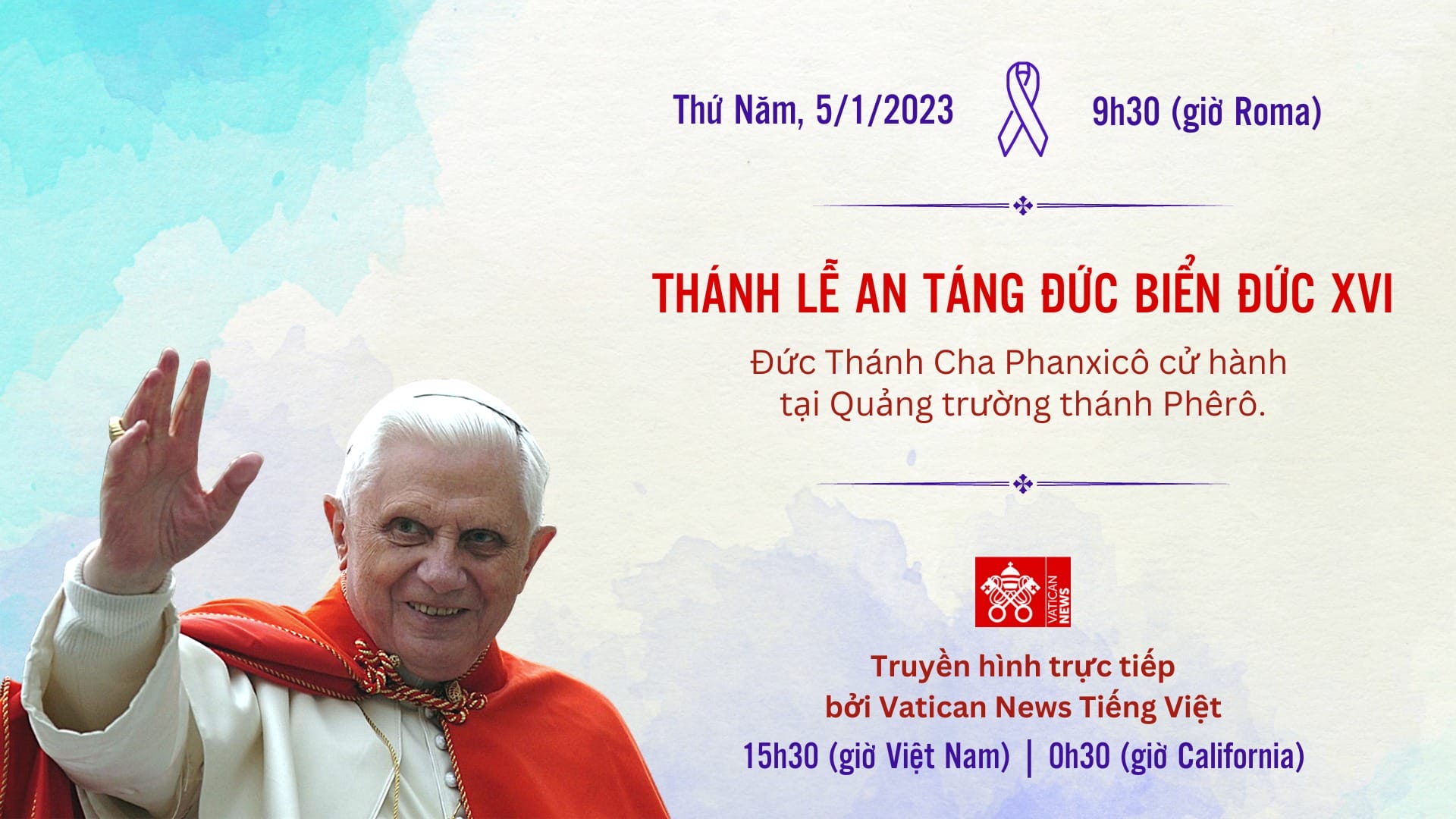 tructiepthanhleantangducbenedictoxviluc15g30theogiovietnamngaythunam512023