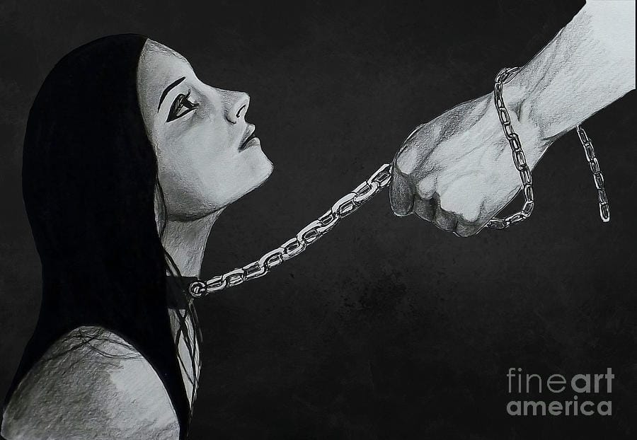 chained