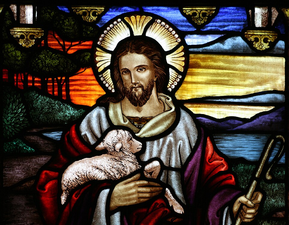 960pxstjohnsashfieldstainedglassgoodshepherdportrait